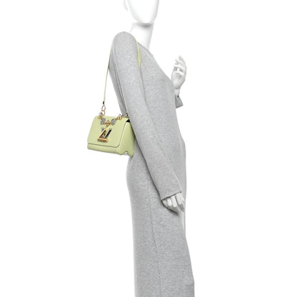 Louis Vuitton Epi Twist Flowers Chain Shoulder Bag Mini Light Green 2 of 10