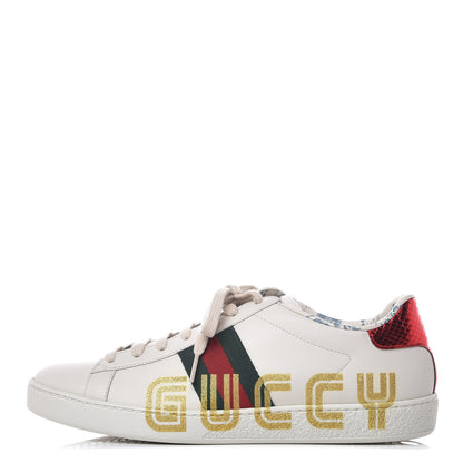 Gucci X SEGA Calfskin Ayers Web Guccy Womens Ace Sneakers 39 White 1 of 12