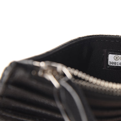Chanel Caviar Quilted CC Zip Card Holder Black 7 of 8