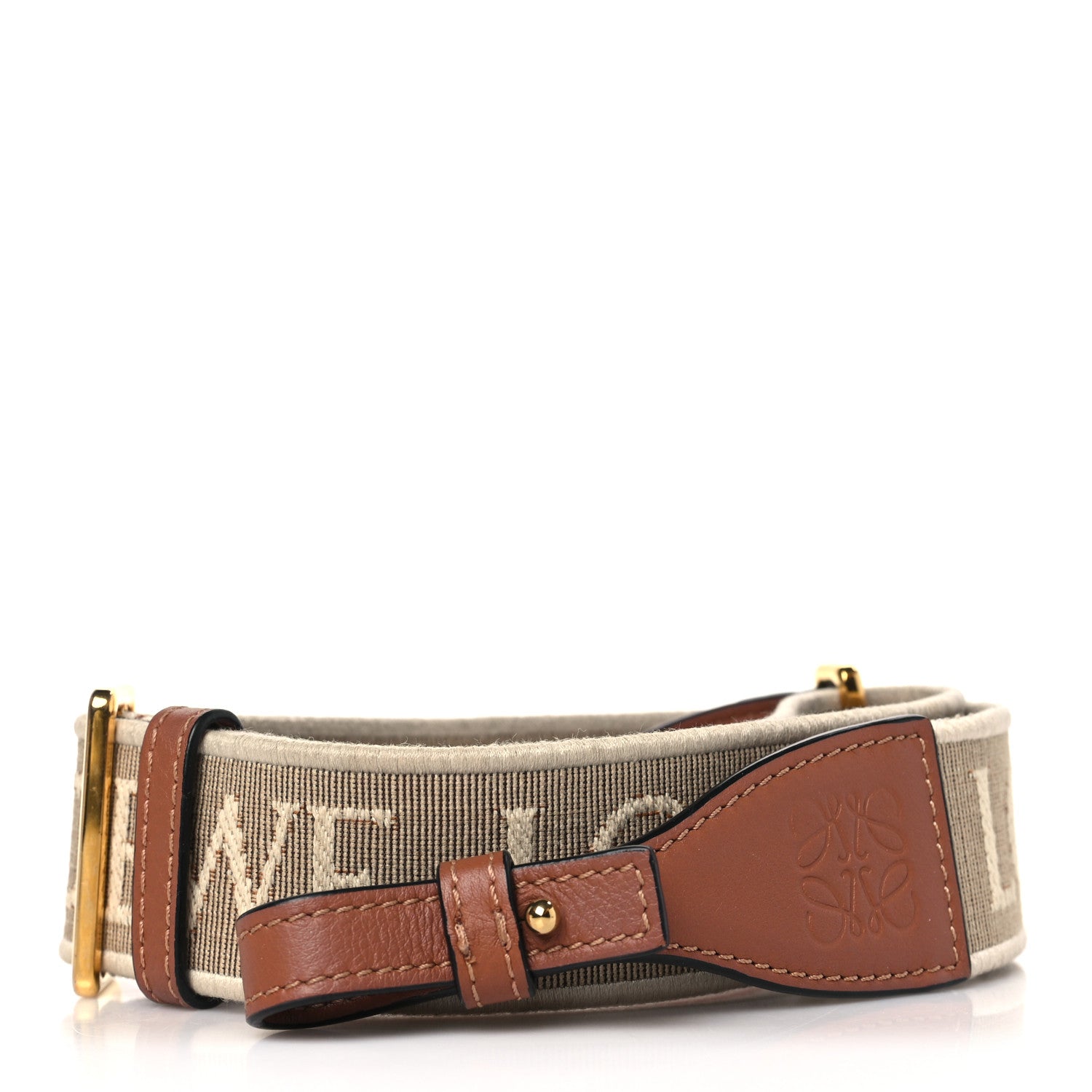Loewe Calfskin Jacquard Anagram Strap Natural Tan 1 of 4