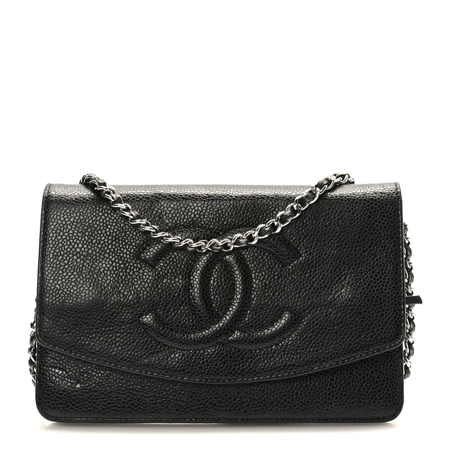 Chanel Caviar Timeless CC Wallet on Chain WOC Black 1 of 11