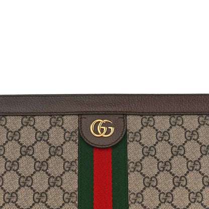 Gucci GG Supreme Monogram Web Small Ophidia Chain Shoulder Bag Brown 8 of 10