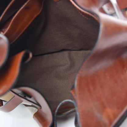 Burberry Bridle Calfskin House Check Kenton Hobo Brown 7 of 27