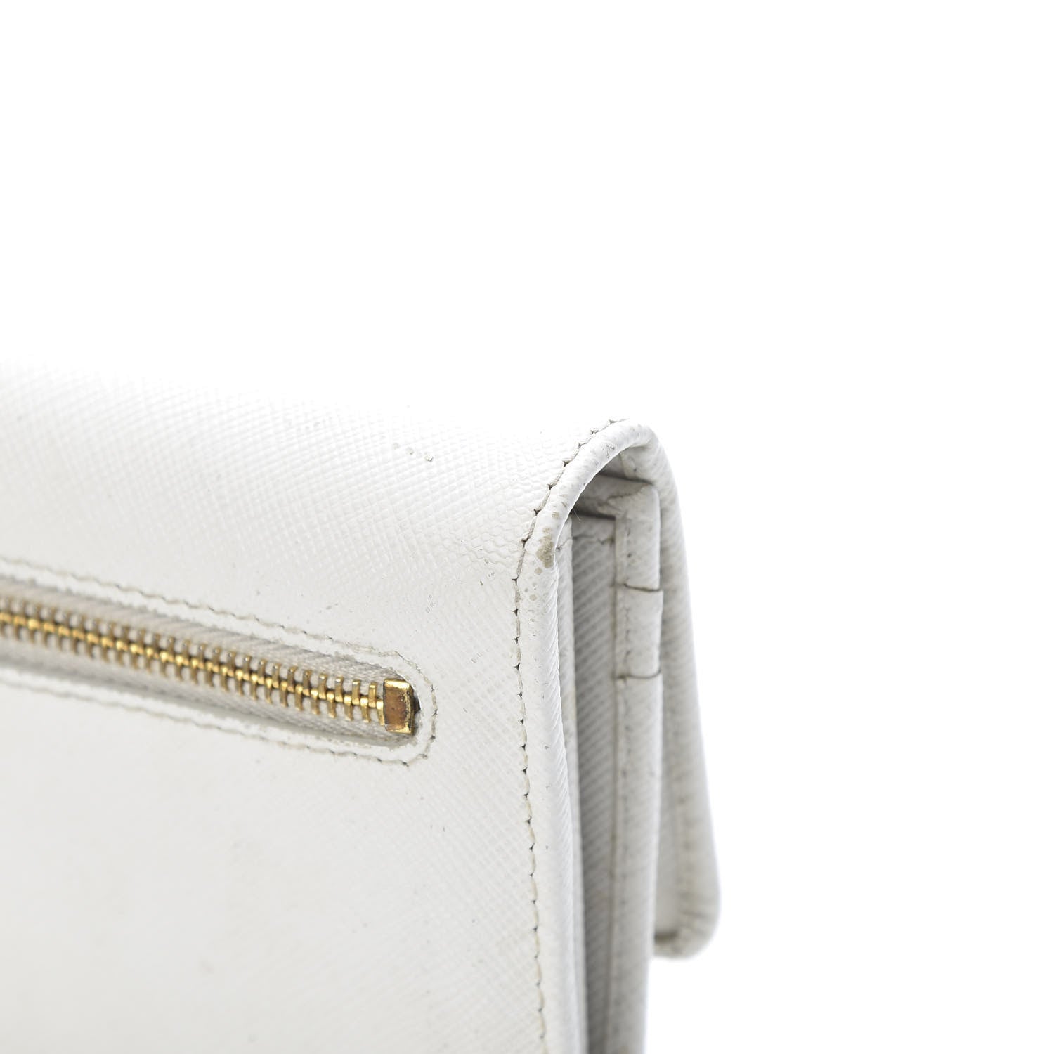 Prada Saffiano Bow Continental Wallet Talco 13 of 17