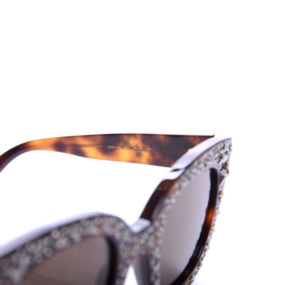 Gucci Acetate Stars Cat Eye Sunglasses GG0116S Havana 5 of 8
