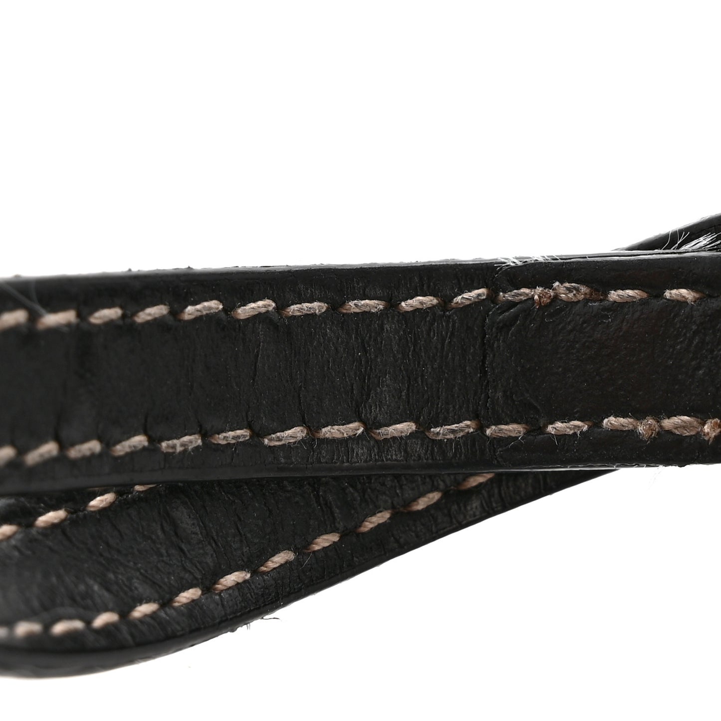 Calfskin Luggage Tag Black