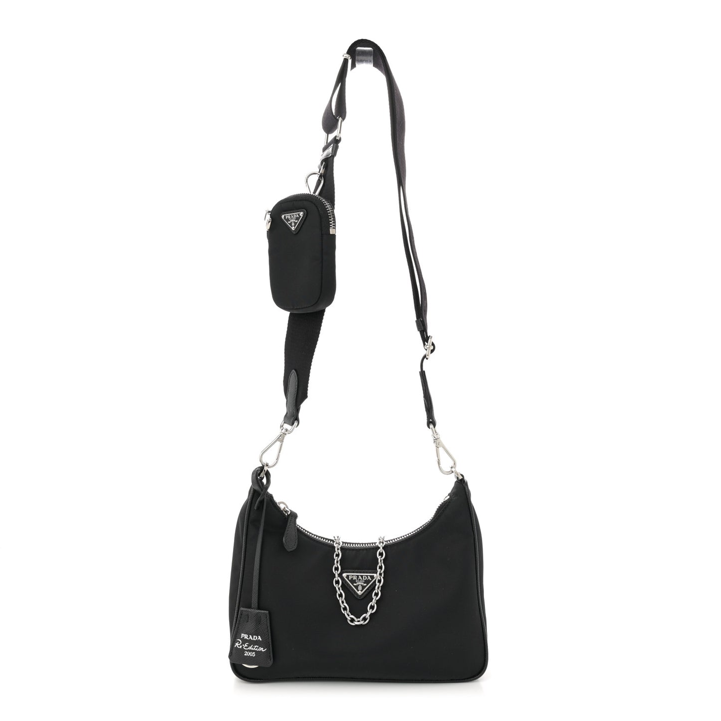 Nylon Re-Edition 2005 Shoulder Bag Black