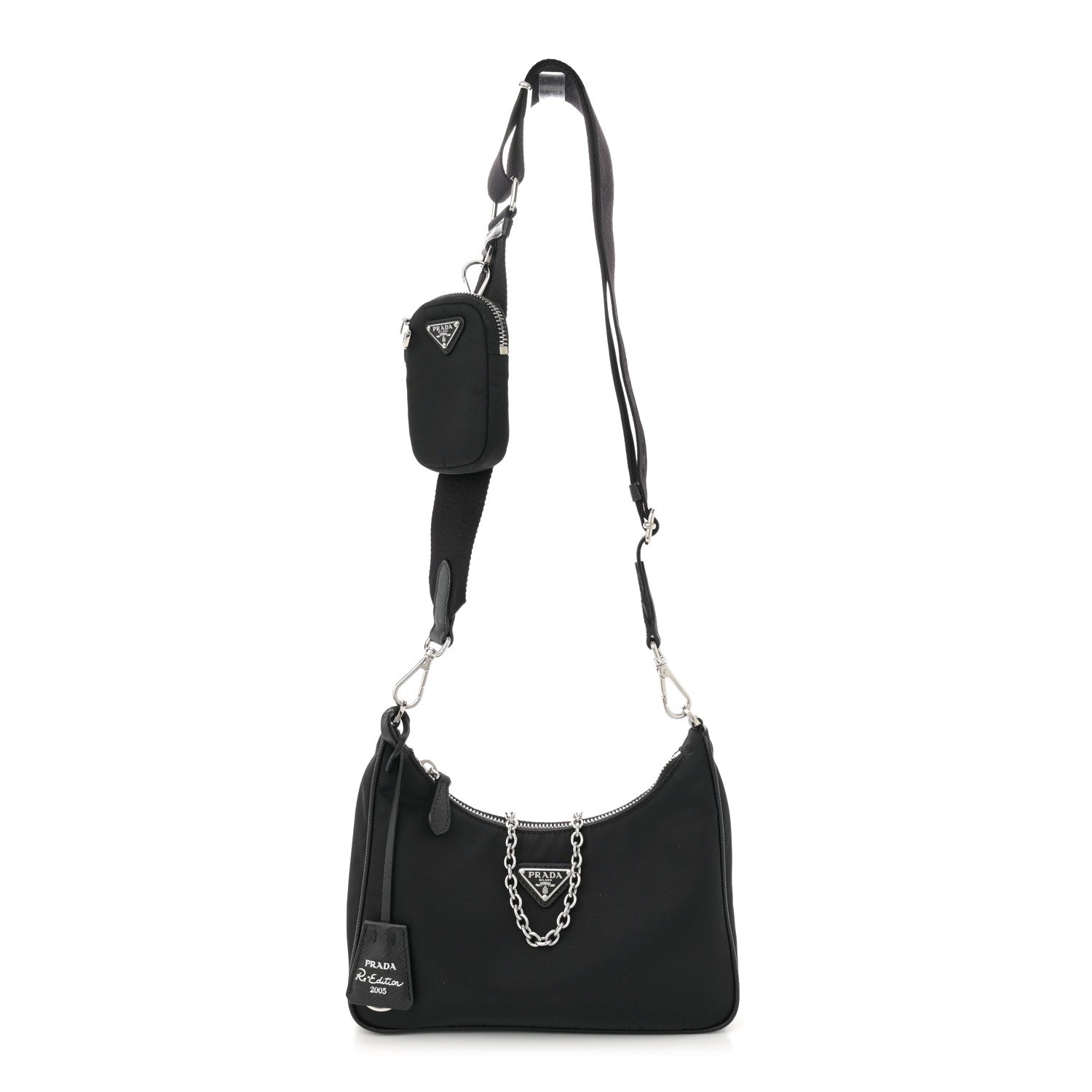 Prada Nylon Re-Edition 2005 Shoulder Bag Black 1 of 10