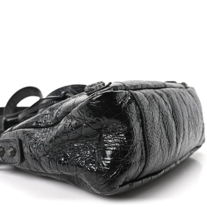 Balenciaga Metallized Agneau Arena Classic Hardware Mini Le City Moto Black 9 of 10