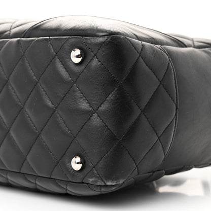 Chanel Calfskin Quilted Large Cambon Bowler Black 10 of 11