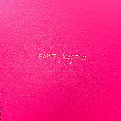 Saint Laurent Calfskin Small Sac De Jour Black Fuchsia 6 of 14