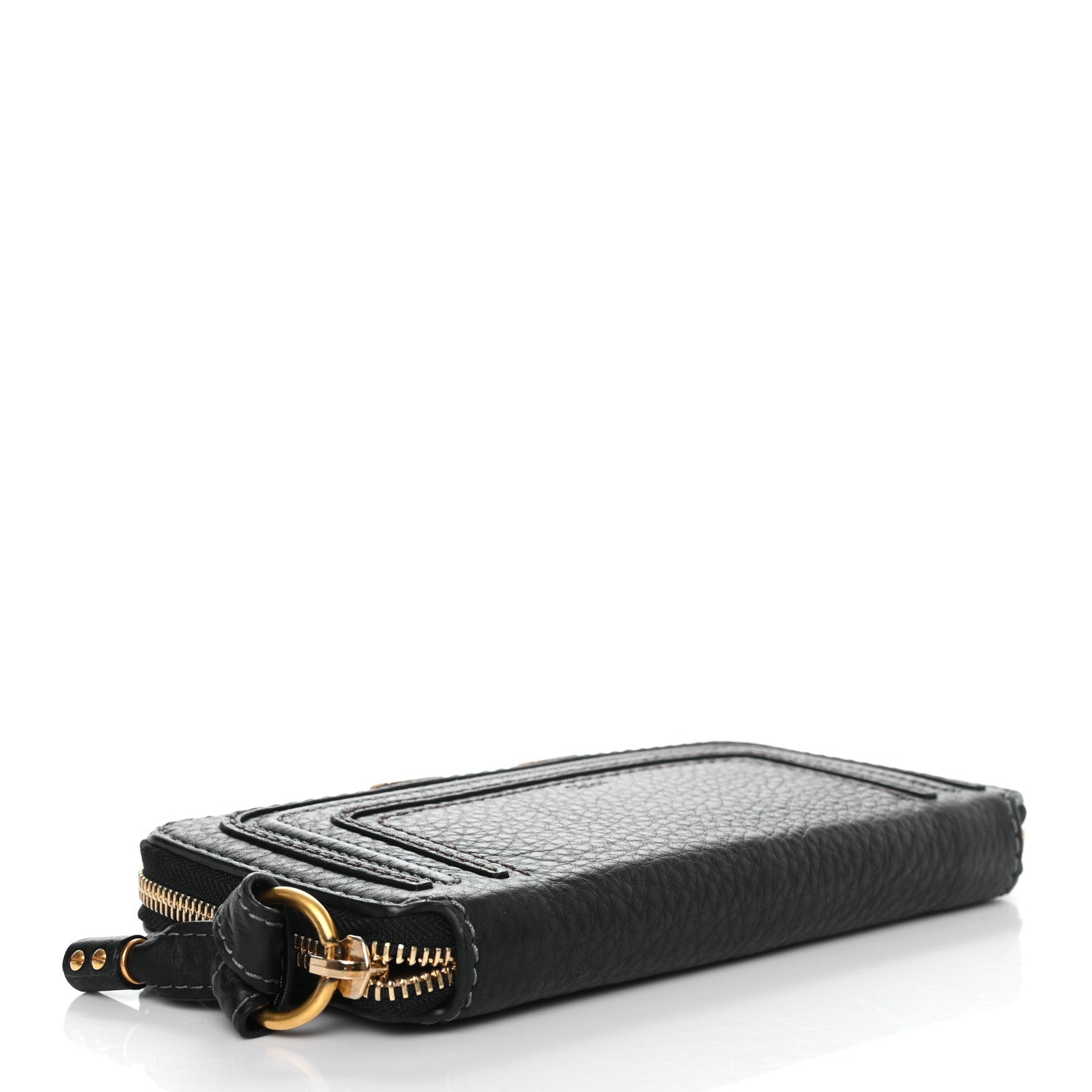 Chloe Grained Calfskin Marcie Long Zip Around Wallet Black 4 of 8