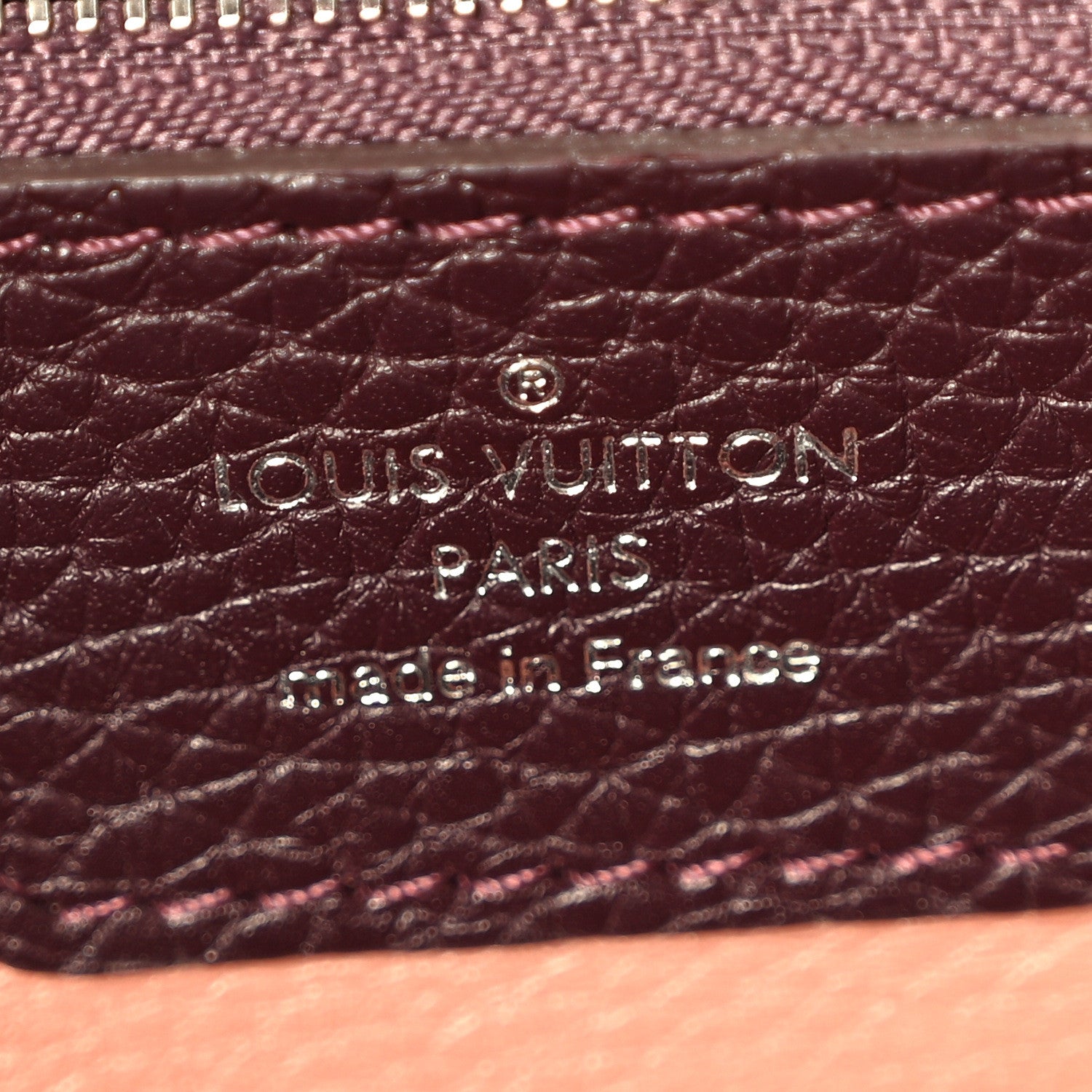 Louis Vuitton Taurillon Capucines MM  Quetsche 6 of 9