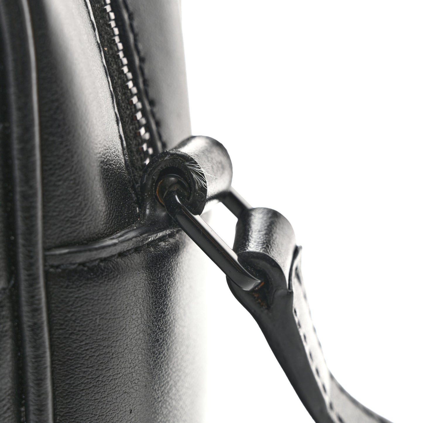 Calfskin Matelasse Monogram Monochrome Lou Camera Bag Black