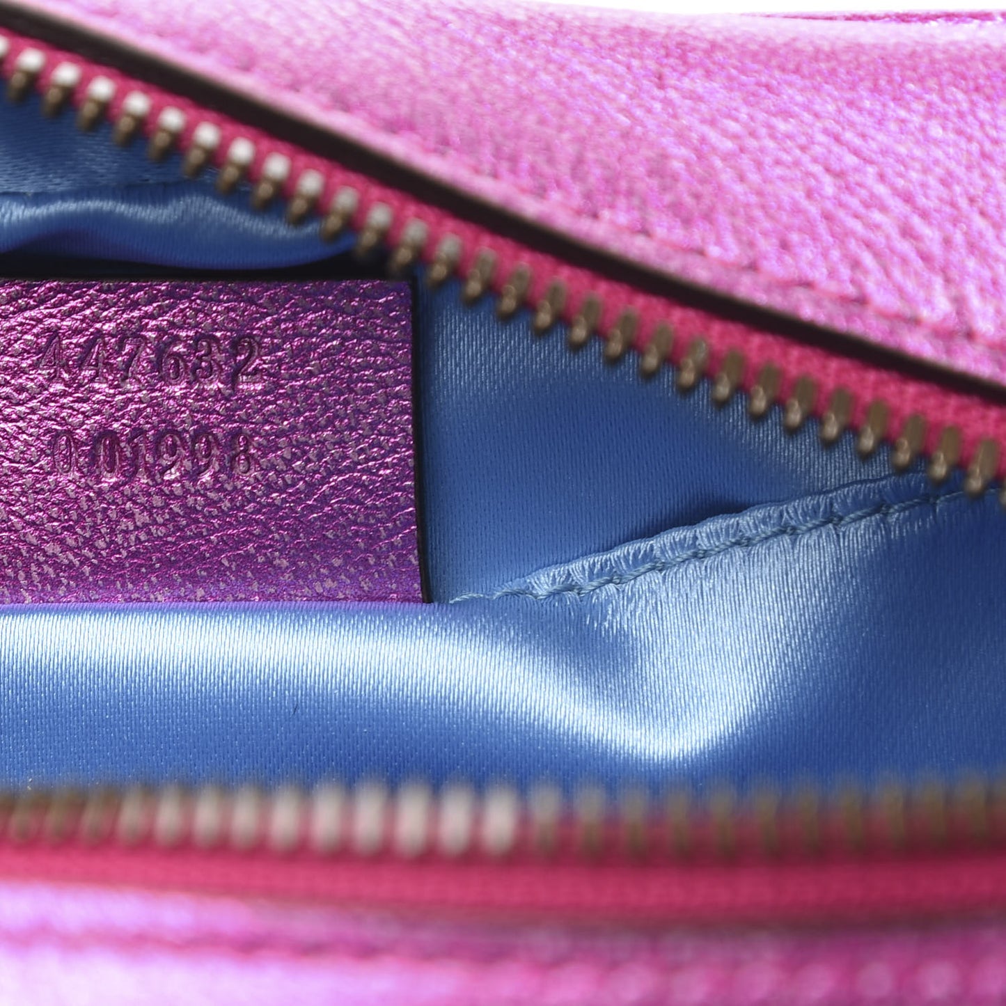 Laminated Nappa Matelasse Small GG Marmont Chain Shoulder Bag Fuxia Rosso Rosa