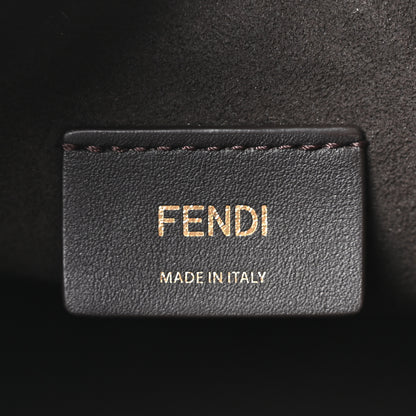 Fendi Straw F is Fendi Logo Crochet Mini Mon Tresor Bucket Bag Naturale Black 6 of 10