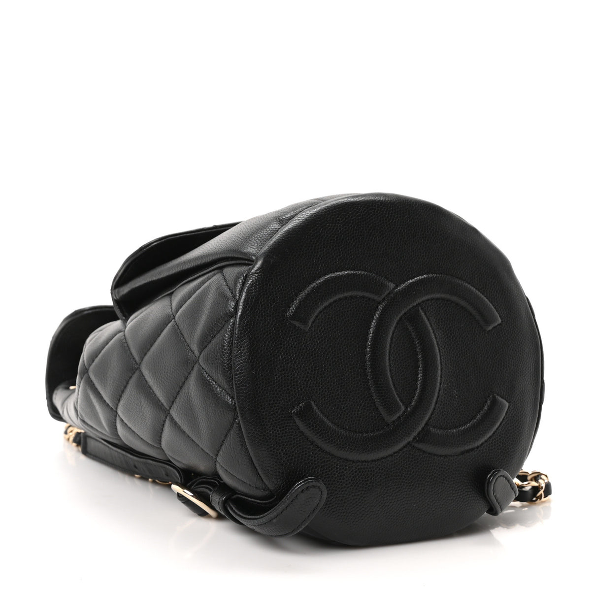 Chanel Caviar Quilted Pockets Backpack Black 4 of 10
