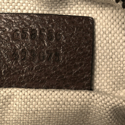 Gucci GG Supreme Monogram Mini Neo Vintage Double Zip Messenger Bag Beige New Acero Crop 7 of 11