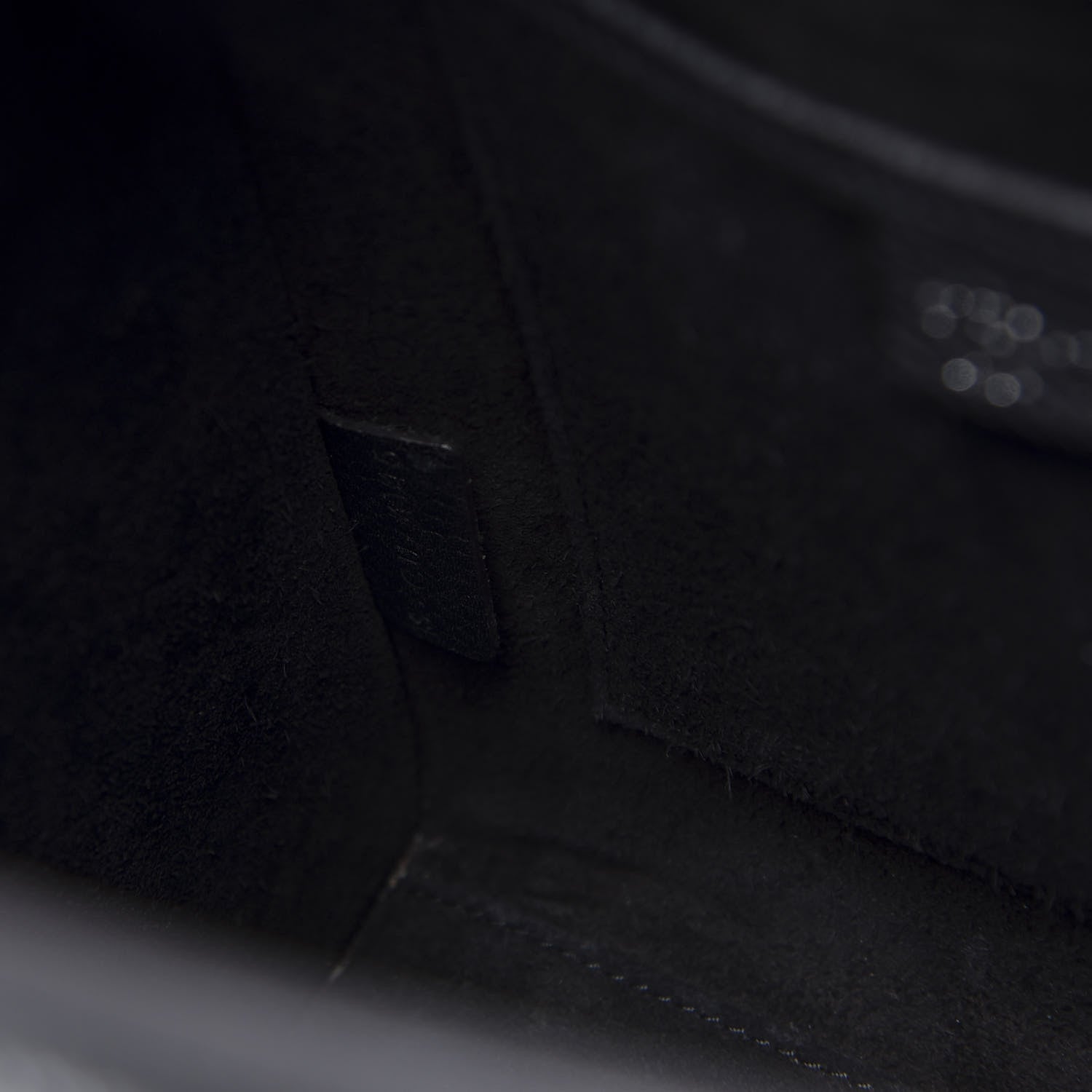 Celine Drummed Calfskin Nano Luggage Black 9 of 10