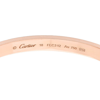 Cartier 18K Pink Gold LOVE Bracelet 18 4 of 10