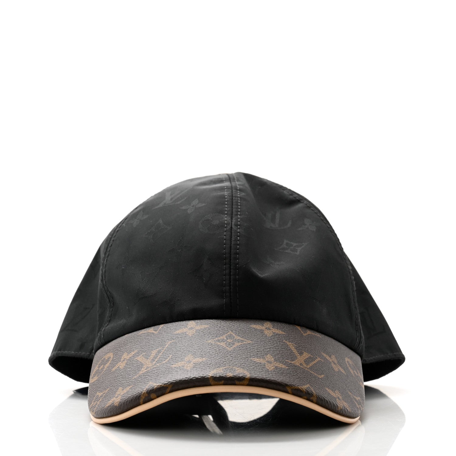 Louis Vuitton Polyester Silk Monogram LV Get Ready Cap L Black 3 of 8