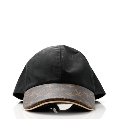 Louis Vuitton Polyester Silk Monogram LV Get Ready Cap L Black 3 of 8