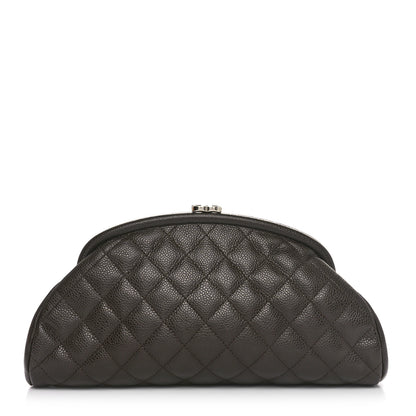 Chanel Caviar Quilted Timeless Clutch Dark Brown 1 of 10