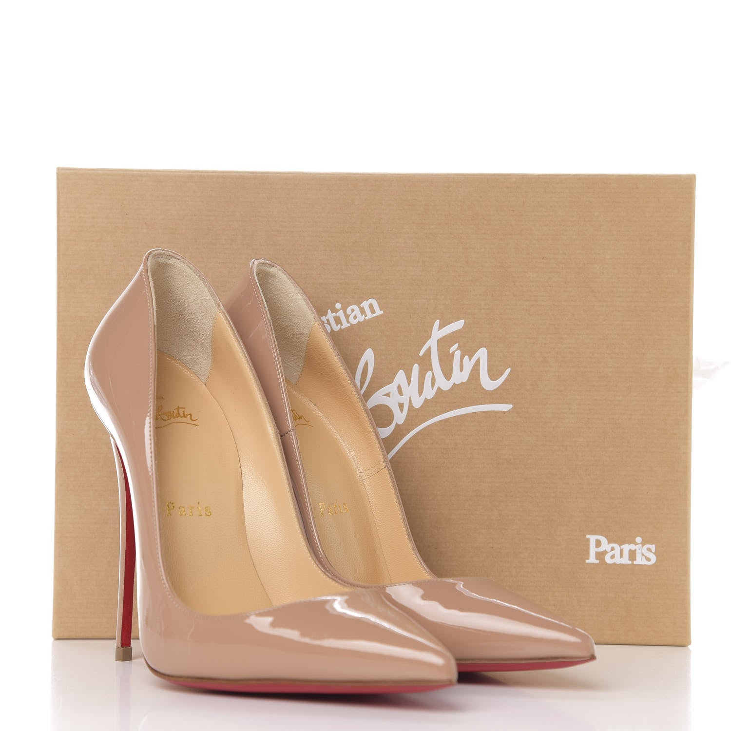Christian Louboutin Patent So Kate 120 Pumps 37 Nude 9 of 9