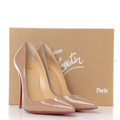 Christian Louboutin Patent So Kate 120 Pumps 37 Nude 9 of 9