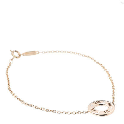 Tiffany 18K Rose Gold Diamond Atlas Pierced Bracelet 1 of 9