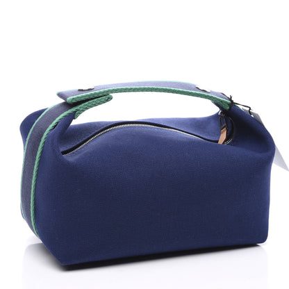 Hermes Canvas Small Bride-A-Brac Pouch Marine 2 of 8