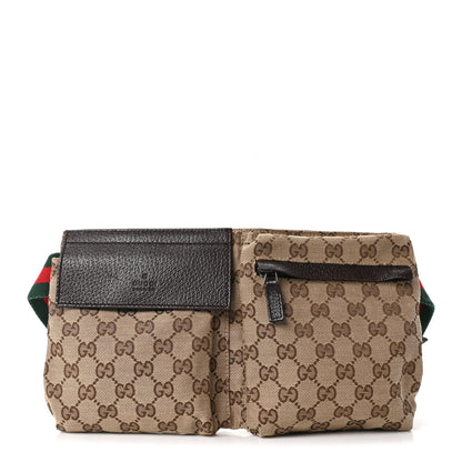 Gucci Monogram Web Belt Bag Dark Brown 1 of 10