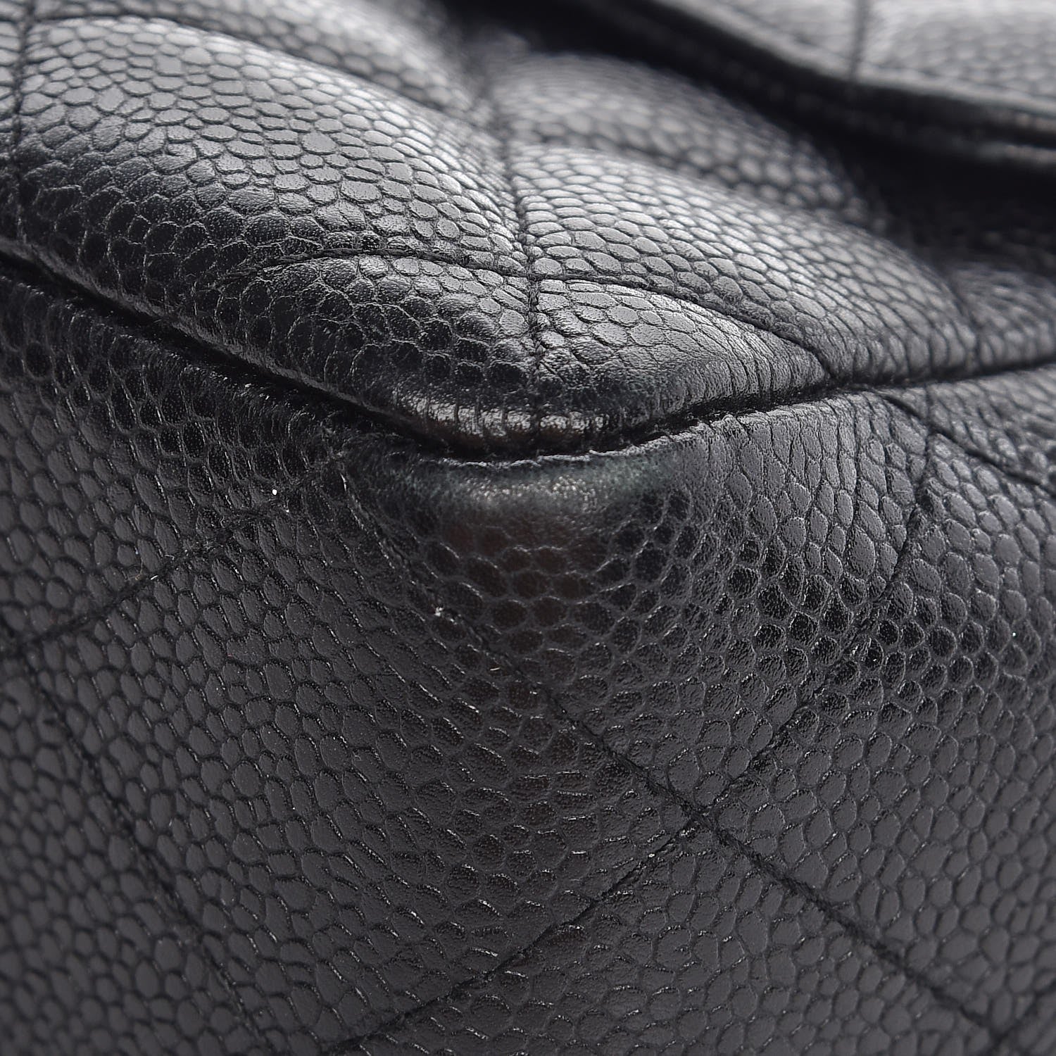 Chanel Caviar Quilted Jumbo Single Flap Black 9 of 13