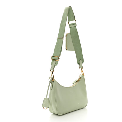 Prada Saffiano Lux Re-Edition 2005 Shoulder Bag Acqua 3 of 10