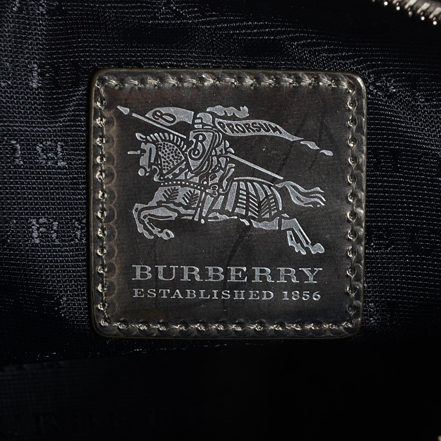 Burberry Nova Check Cosmetic Bag Nickel 6 of 8