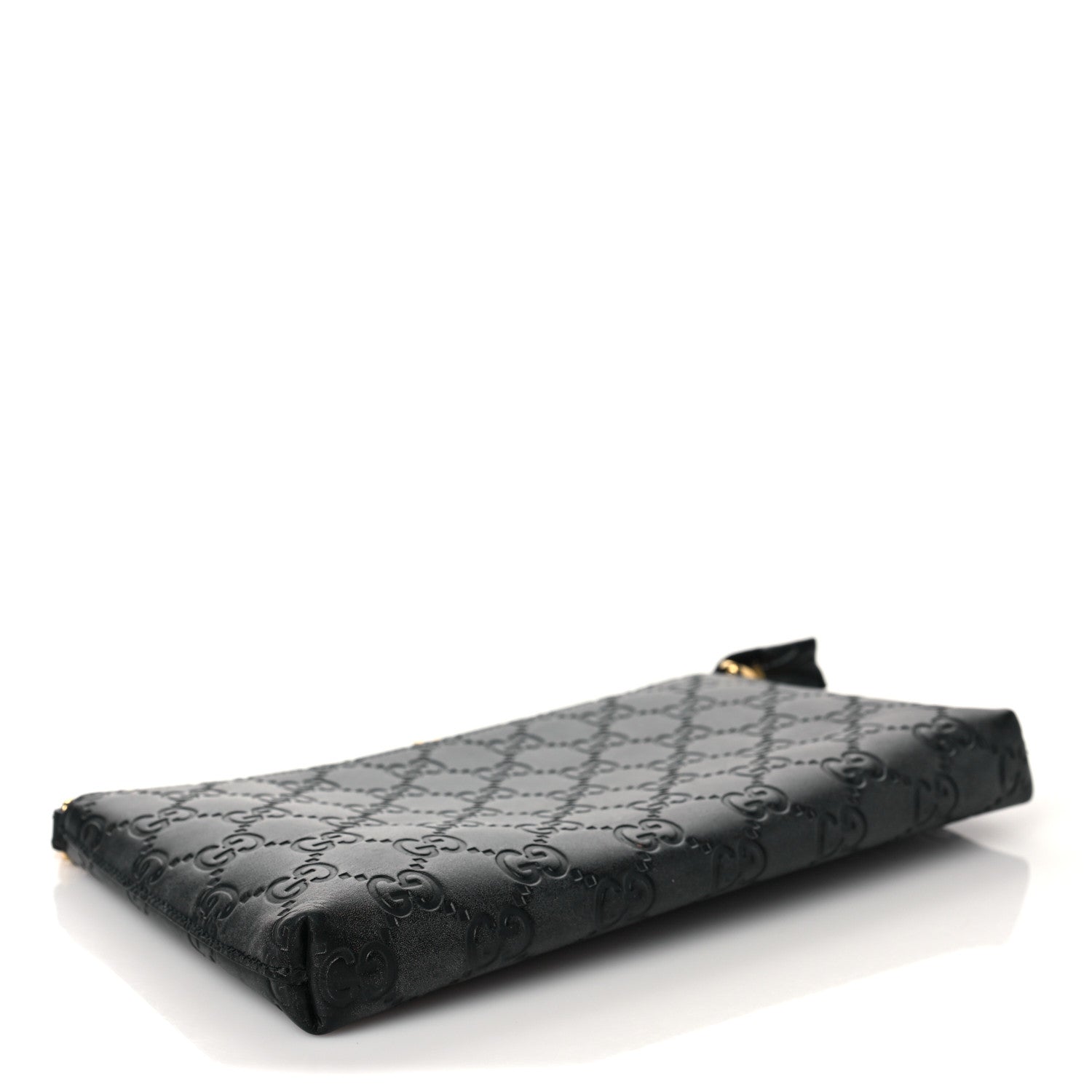 Gucci Guccissima Signature Wrist Wallet Black 4 of 7