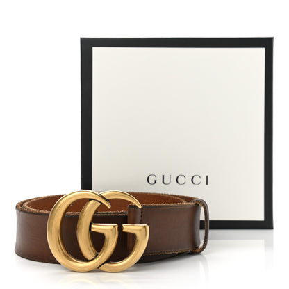 Gucci Faded Calfskin Double G 40mm Belt 80 32 Cuir 6 of 6