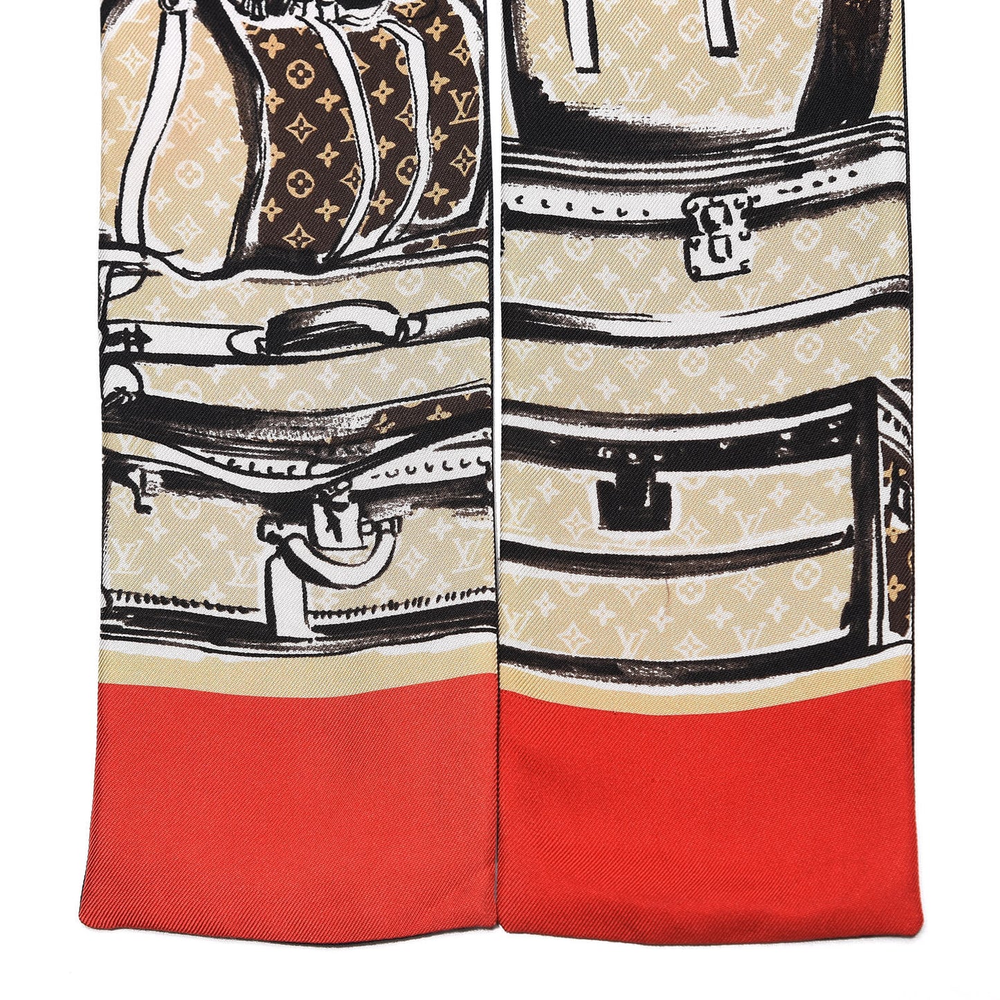 Silk Monogram Trunks Bandeau Brown