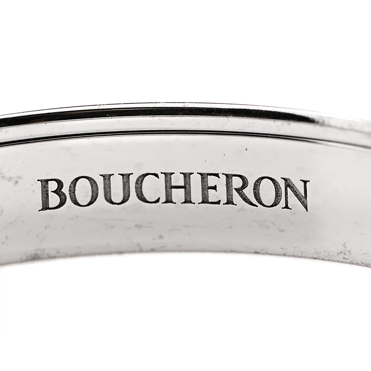 Boucheron 18K White Gold PVD Quatre Black Edition Wedding Band Ring 63 10.25 7 of 9