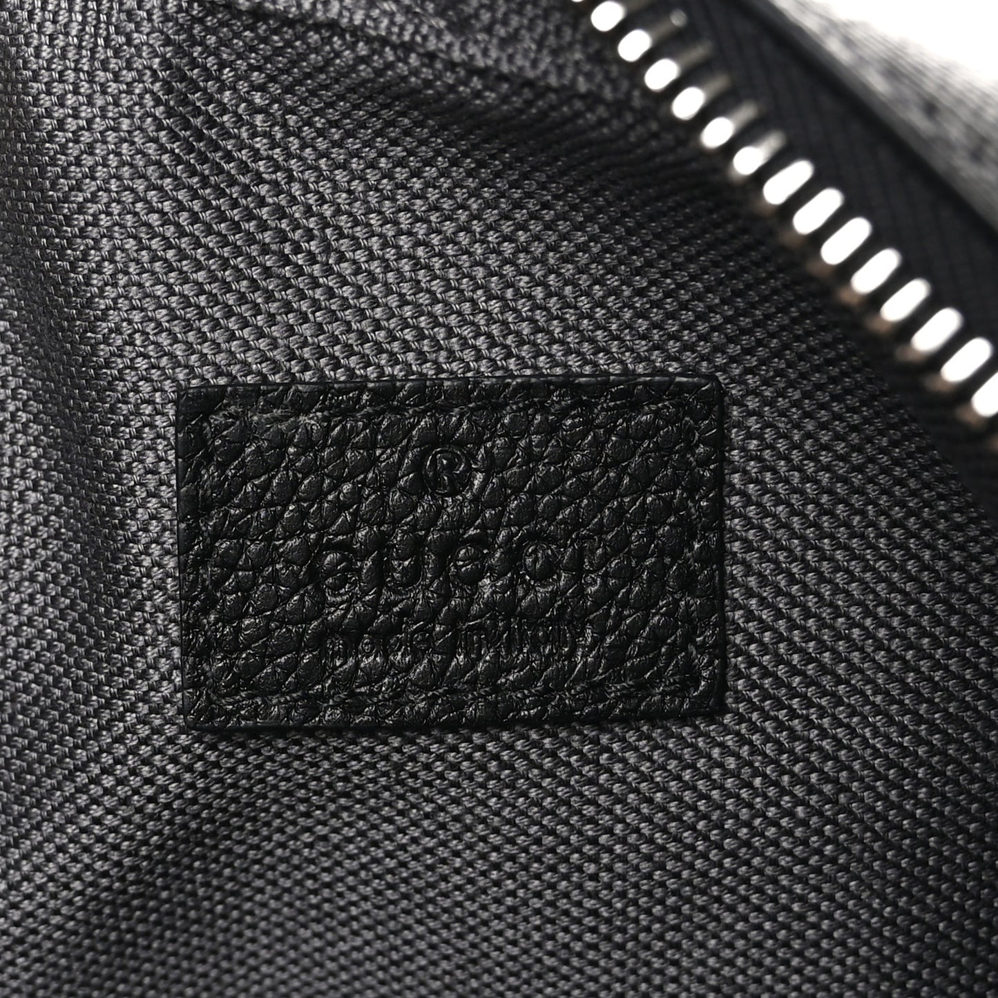 GG Supreme Monogram Mini Shoulder Bag Grey Black