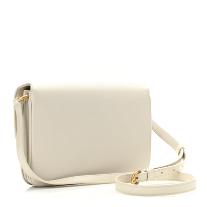 Saint Laurent Smooth Calfskin Le Maillon Satchel Crema Soft 3 of 9