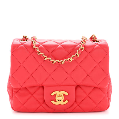 Chanel Lambskin Quilted Mini Pearl Crush Flap Red 1 of 11