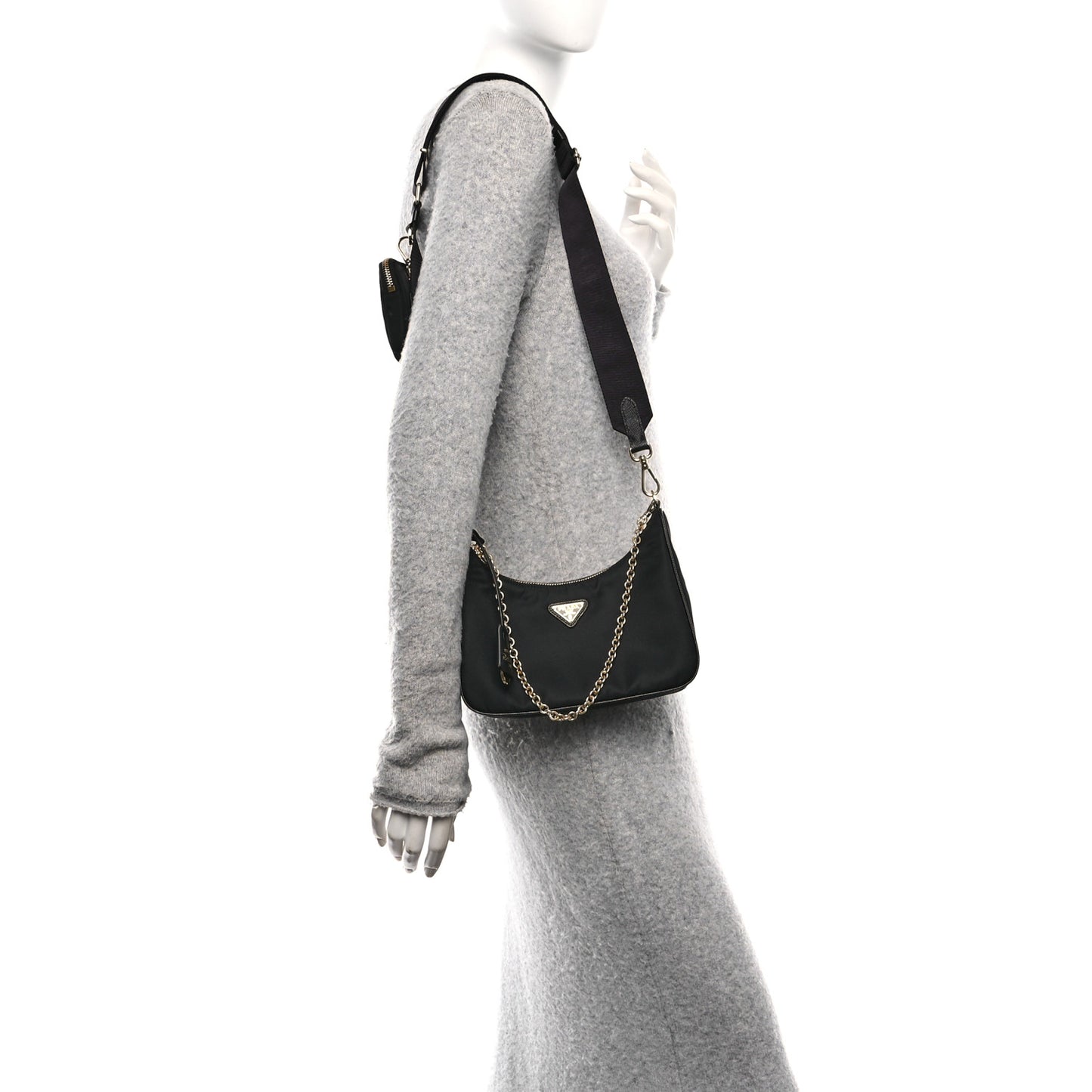 Nylon Re-Edition 2005 Shoulder Bag Black