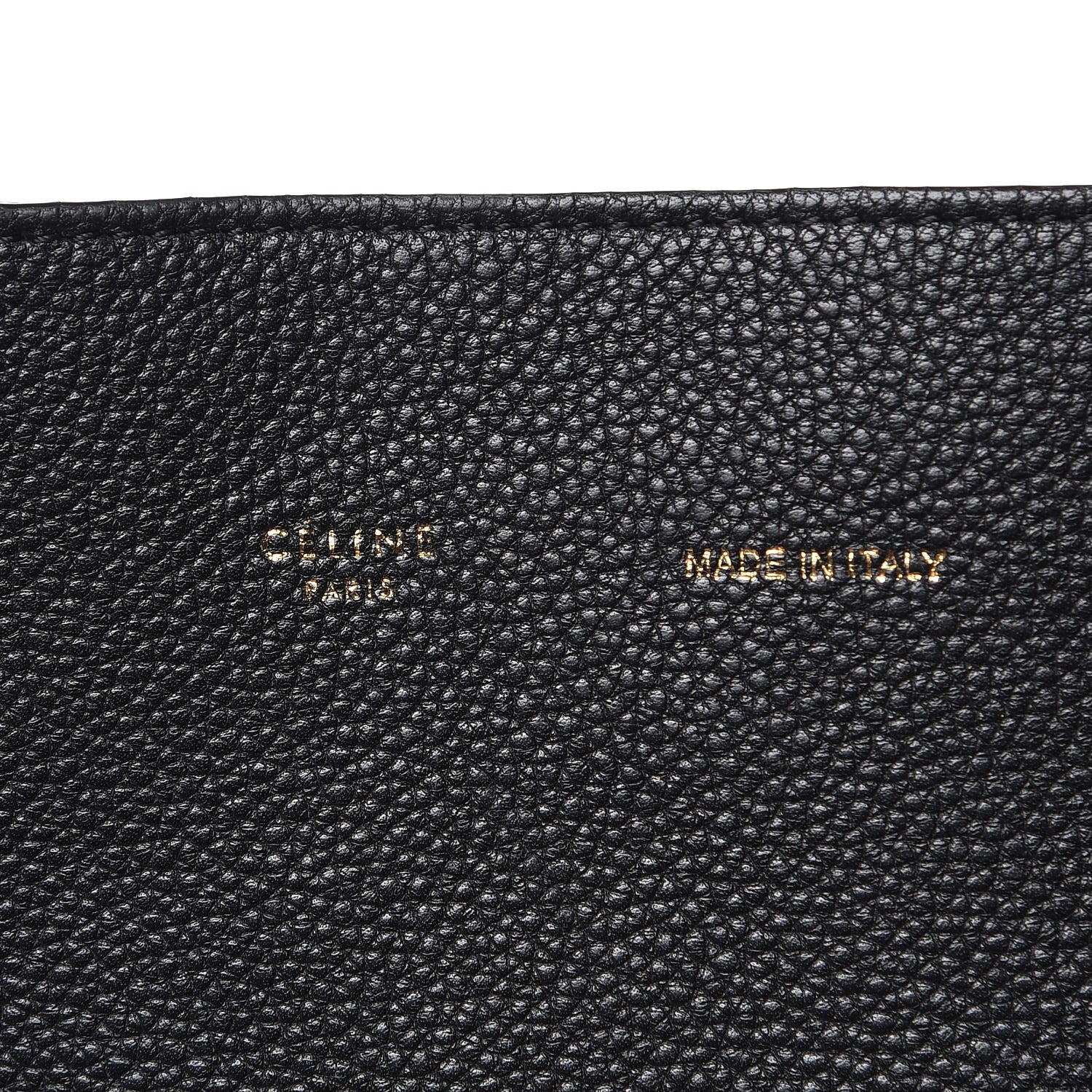 Celine Soft Grained Calfskin Medium Belt Cabas Phantom Black 6 of 10