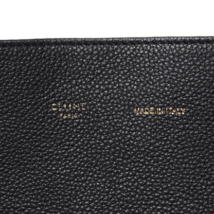 Celine Soft Grained Calfskin Medium Belt Cabas Phantom Black 6 of 10