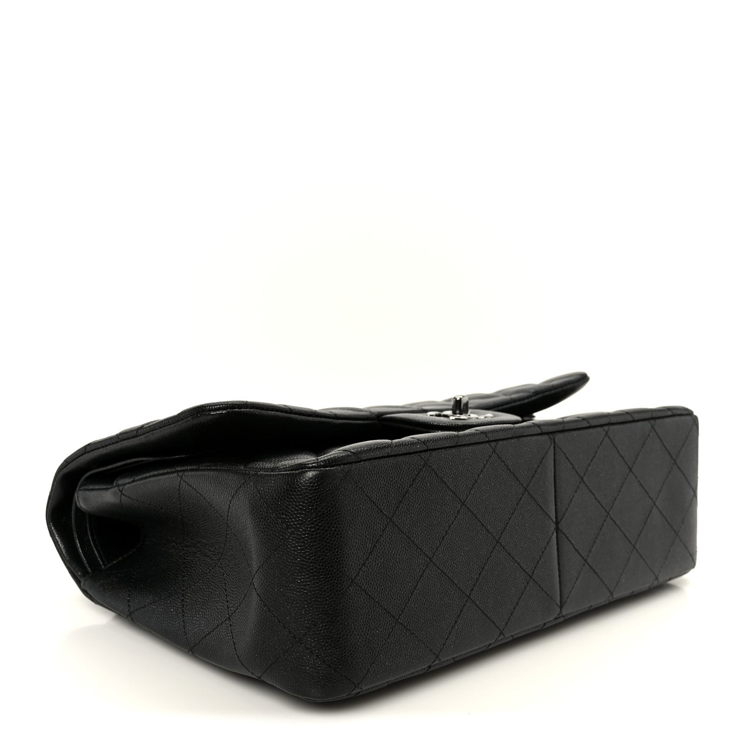 Chanel Iridescent Caviar Quilted Jumbo Double Flap Black 4 of 12