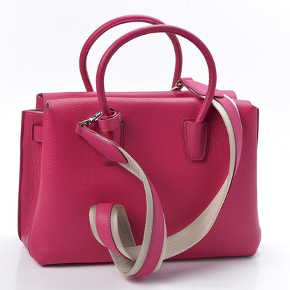MCM Grained Calfskin Medium Milla Tote Beetroot Pink 2 of 8