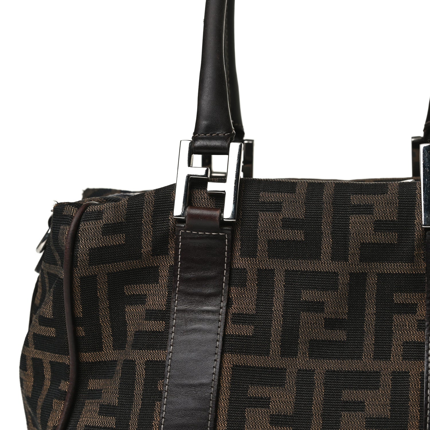 Fendi Zucca Boston Tobacco 11 of 27