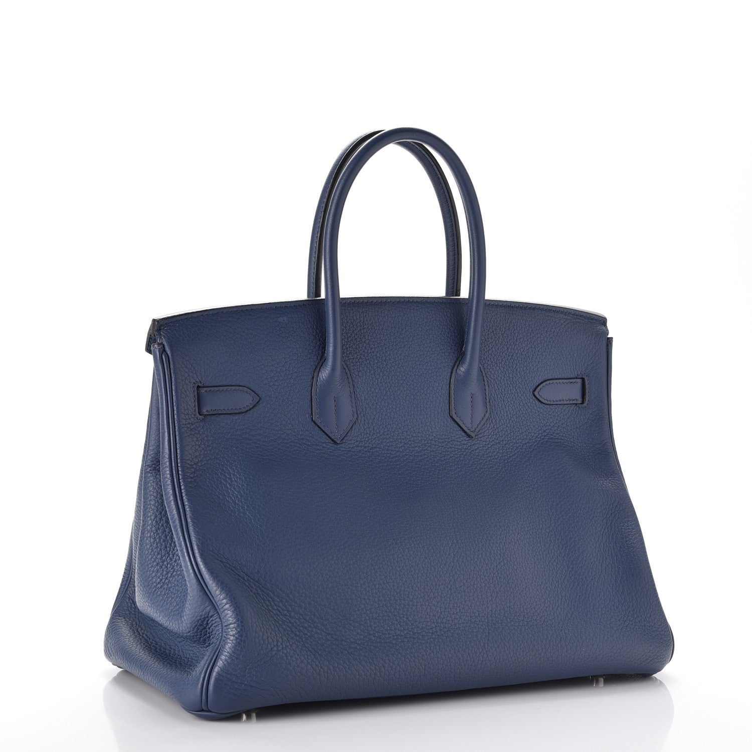 Hermes Taurillon Clemence Birkin 35 Bleu Brighton 3 of 34