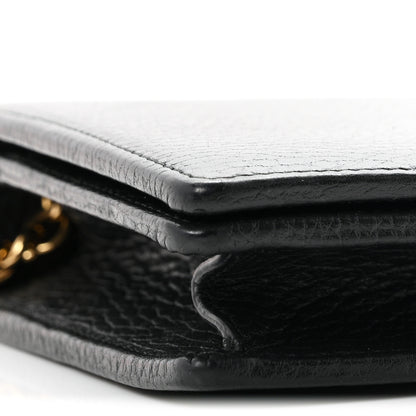 Gucci Calfskin Mini GG Marmont Chain Wallet Black 8 of 10